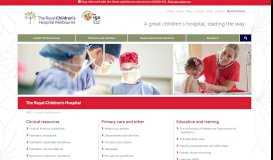 
							         Health Professionals - The Royal Children's Hospital								  
							    