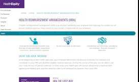 
							         Health reimbursement arrangements (HRA) | HealthEquity								  
							    
