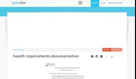 
							         health requirements documentation - SpotiDoc								  
							    