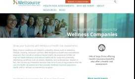 
							         Health Risk Assessments for Wellness Companies - Wellsource								  
							    
