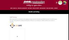 
							         Health & Safety at DML Construction - Residential and Commercial ...								  
							    