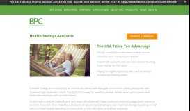 
							         Health Savings Account — BPC - Employee Benefits Administration								  
							    