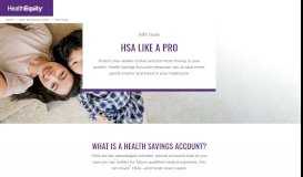 
							         Health savings account (HSA) | HealthEquity								  
							    