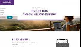 
							         Health savings accounts (HSAs) - HealthEquity								  
							    