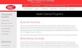 
							         Health Science Programs | RACC - Reading Area Community College								  
							    