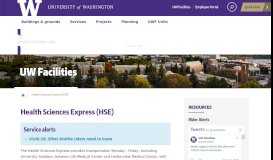 
							         Health Sciences Express (HSE) | UW Facilities								  
							    