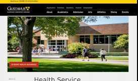 
							         Health Service - The Gustavus Health Service will be closed for the ...								  
							    