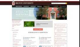 
							         Health Services at your service! | Health Services - Brown University								  
							    