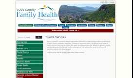 
							         Health Services: Coös County Family Health Services								  
							    