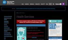 
							         Health Services | Fashion Institute of Technology								  
							    