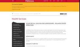 
							         Health Services | Health Services | Dickinson College								  
							    