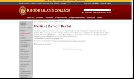 
							         Health Services | Medicat Patient Portal - RIC								  
							    