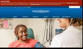 
							         Health Services | Mount Holyoke College								  
							    
