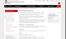 
							         Health Services - NIU - Department of Police and Public Safety								  
							    