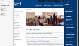 
							         Health Services - Seton Hall University								  
							    
