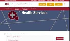 
							         Health Services - University of Missouri-St. Louis								  
							    