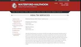 
							         Health services - Waterford-Halfmoon UFSD								  
							    