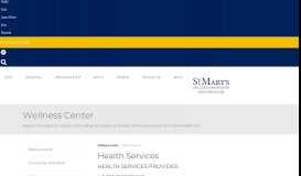 
							         Health Services - Wellness Center - St. Mary's College of Maryland								  
							    