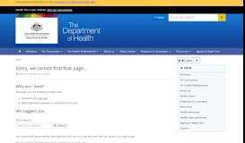 
							         Health topic quickview: Health workforce - Department of Health								  
							    