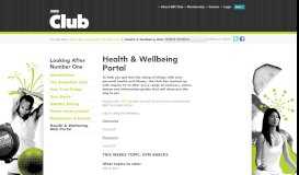 
							         Health & Wellbeing Web Portal - BBC Club								  
							    