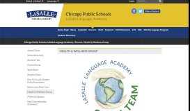 
							         Health & Wellness Group - Chicago Public Schools/LaSalle Language ...								  
							    