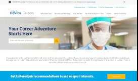 
							         Healthcare and Dialysis Jobs from DaVita Careers								  
							    