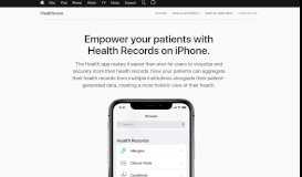 
							         Healthcare - Health Records - Apple								  
							    