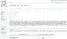 
							         Healthcare in West Bengal - Wikipedia								  
							    