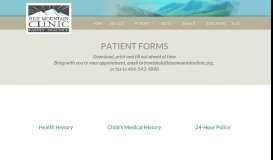 
							         Healthcare | Patient forms | Blue Mountain - Blue Mountain Clinic								  
							    