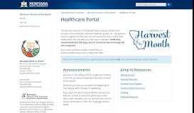 
							         Healthcare Portal - Montana Harvest of the Month | Montana State ...								  
							    