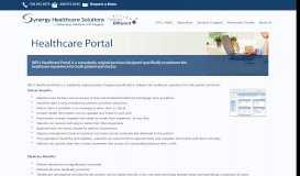 
							         Healthcare Portal - Synergy Healthcare Solutions								  
							    