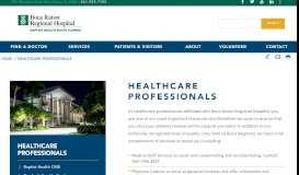 
							         Healthcare Professionals | Boca Raton Regional Hospital								  
							    