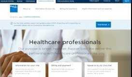 
							         Healthcare professionals | Information and support | Bupa UK								  
							    