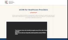 
							         Healthcare Providers - eCHN								  
							    