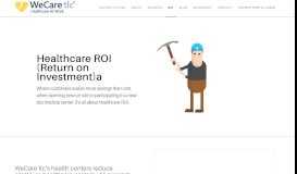 
							         Healthcare ROI (Return on Investment) — WeCare tlc								  
							    