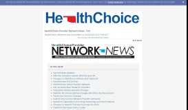 
							         HealthChoice Provider Network News - Fall - GovDelivery								  
							    