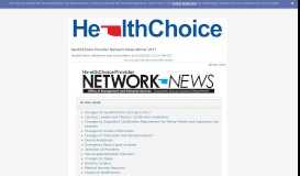 
							         HealthChoice Provider Network News Winter 2017 - GovDelivery								  
							    