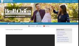
							         HealthChoices - Community HealthChoices								  
							    