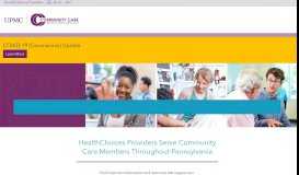 
							         HealthChoices Providers - Community Care Behavioral Health								  
							    