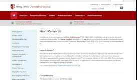 
							         HealthConnect® | Stony Brook Medicine								  
							    
