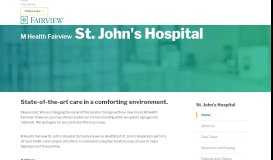 
							         HealthEast St. John's Hospital - Fairview								  
							    