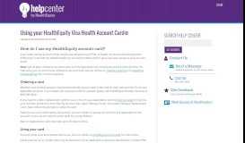 
							         HealthEquity account cards - HealthEquity Answers								  
							    