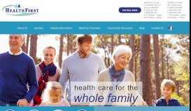 
							         HealthFirst: Home Page								  
							    