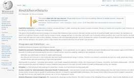 
							         HealthForceOntario - Wikipedia								  
							    
