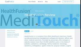 
							         HealthFusion Review - MediTouch EHR and Practice Management								  
							    