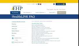 
							         HealthLINK FAQ - Johns Hopkins Employer Health Programs (EHP)								  
							    