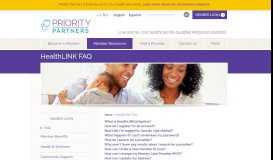 
							         HealthLINK FAQ - Priority Partners MCO								  
							    