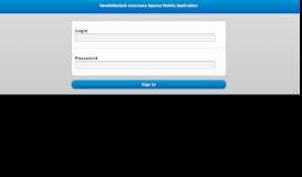 
							         HealthMarkets Insurance Agency Mobile Application - Sign In								  
							    
