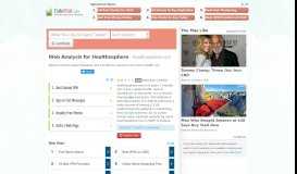 
							         Healthosphere : HealthOsphere - Health and Lifestyle Portal								  
							    