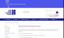 
							         HealthPoint Patient Portal | Wythe County Community Hospital								  
							    
